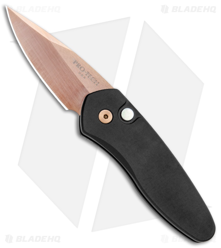 Pro-Tech Sprint Automatic Knife Black (1.95" Rose Gold) 2907-RG