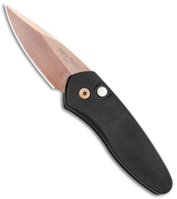 Pro-Tech Sprint Automatic Knife Black (1.95" Rose Gold) 2907-RG