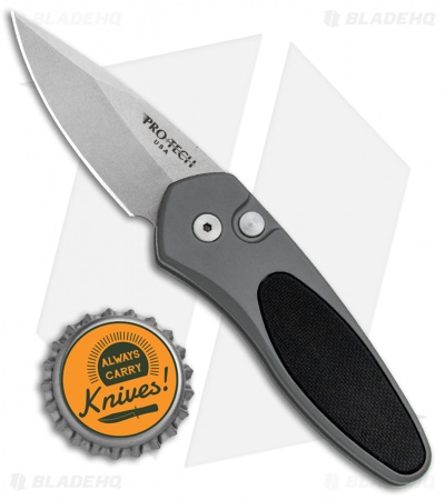 Pro-Tech Sprint Automatic Knife Gray/Black G-10 (1.95" Stonewash) 2941