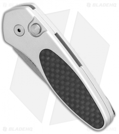 Pro-Tech Sprint Automatic Knife Silver/ Carbon Fiber (1.95" Stonewash) 2910
