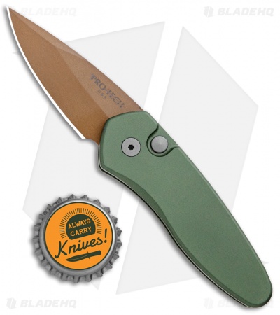Pro-Tech Sprint Desert Warrior Automatic Knife OD Green (1.95" Copper)