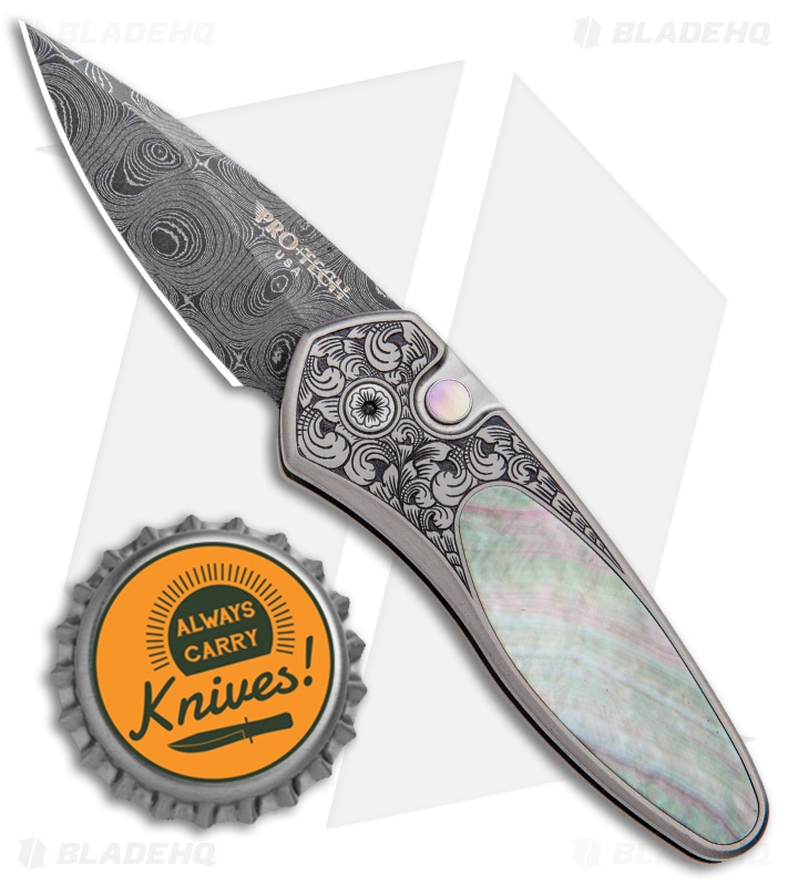 Pro-Tech Sprint Ultimate Custom Knife Bronze Ti/Black Lip Pearl