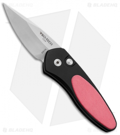 Pro-Tech Sprint Automatic Knife Black Pink G-10 (1.95" Stonewash) 2945