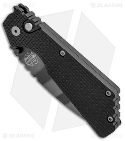 Strider + Pro-Tech PT Automatic Knife Knurled Black (2.75" Tiger Stripe)