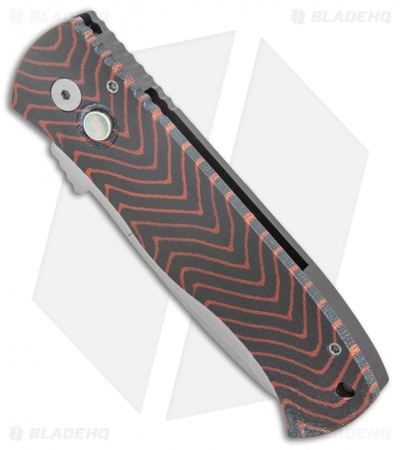 Pro-Tech Custom CQC7 Automatic Unique Micarta Inferno (3.5" Stonewash)