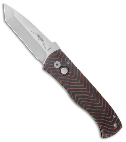 Pro-Tech Custom CQC7 Automatic Unique Micarta Inferno (3.5" Stonewash)