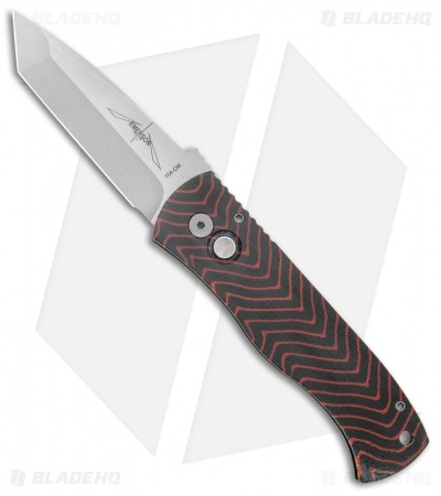 Pro-Tech Custom CQC7 Automatic Unique Micarta Inferno (3.5" Stonewash)