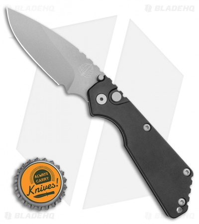 Strider + Pro-Tech SnG Automatic Knife Solid Black (3.5" Bead Blast)