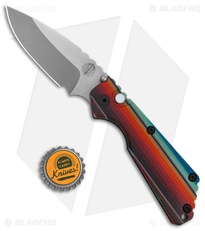 Strider + Pro-Tech Custom SnG Automatic Knife Mexican Blanket Micarta (3.5 SW)