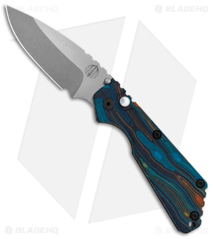 Strider + Pro-Tech Custom SnG Automatic Knife Starry Night Micarta (3.5 SW)