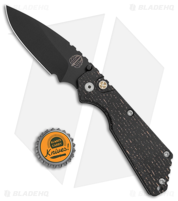 Strider + Pro-Tech Custom SnG Automatic Unique Micarta Copper Wire