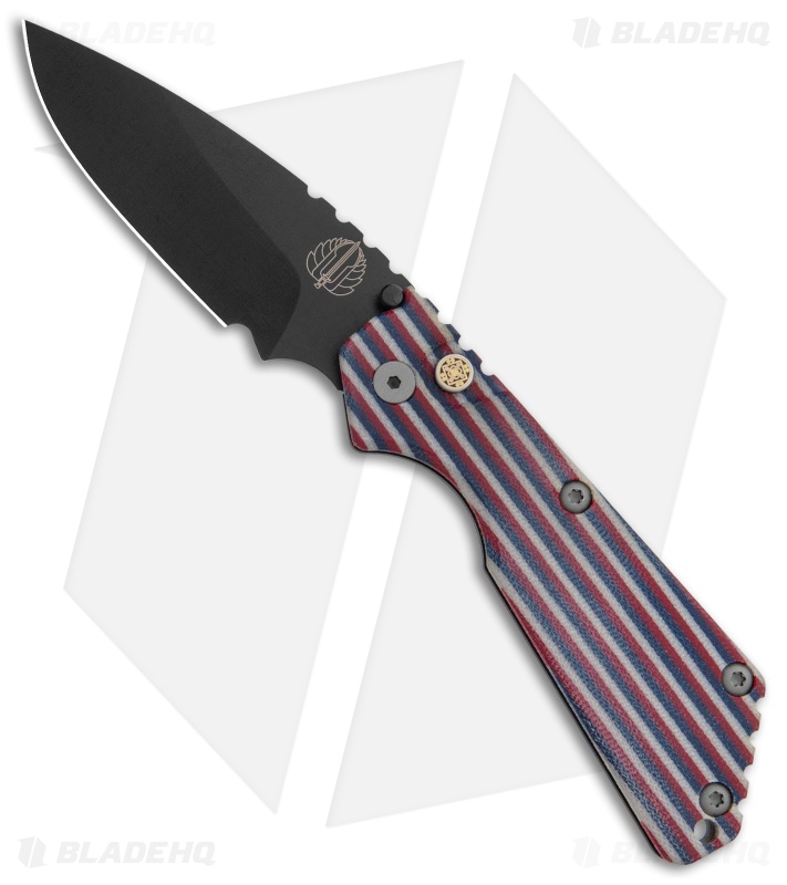 Strider + Pro-Tech Custom SnG Automatic Unique Micarta Red/White/Blue (3.5 DLC)