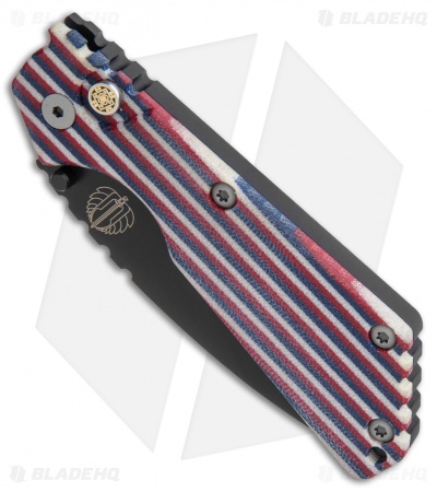 Strider + Pro-Tech Custom SnG Automatic Unique Micarta Red/White/Blue (3.5 DLC)
