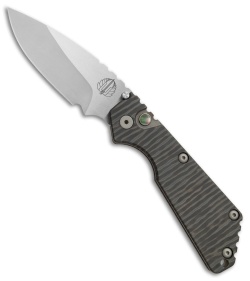 Strider + Pro-Tech Custom SnG Automatic Knife Tiger Stripe Ti (3.5" Satin/SW)