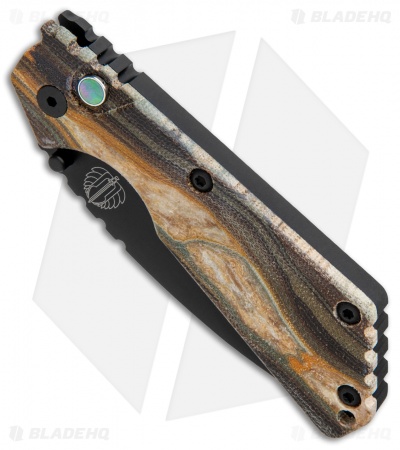 Strider + Pro-Tech SnG Automatic Knife Brown/Tan Grain Micarta (3.5" Black)