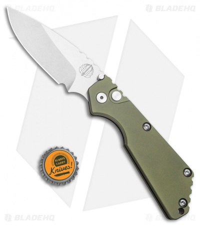 Strider + Pro-Tech SnG Automatic Knife Green Aluminum (3.5" SW) 2401-Green