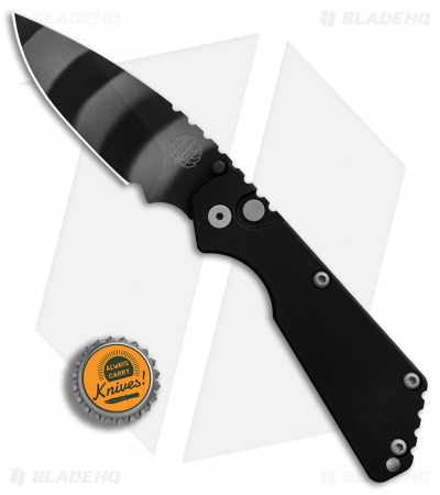 Strider + Pro-Tech SnG Automatic Knife Black Aluminum (3.5" Tiger Stripe DLC)