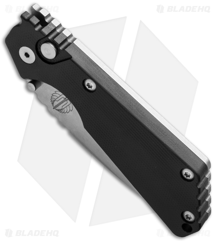 Strider + Pro-Tech SnG Automatic Knife Black G-10 (3.5" Stonewash)