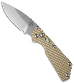 Strider + Pro-Tech SnG Automatic Knife Tan Knurled w/Safety (3.5" Stonewash)