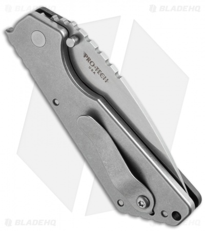 Strider + Pro-Tech SnG Automatic Knife Black G-10 (3.5" Stonewash)