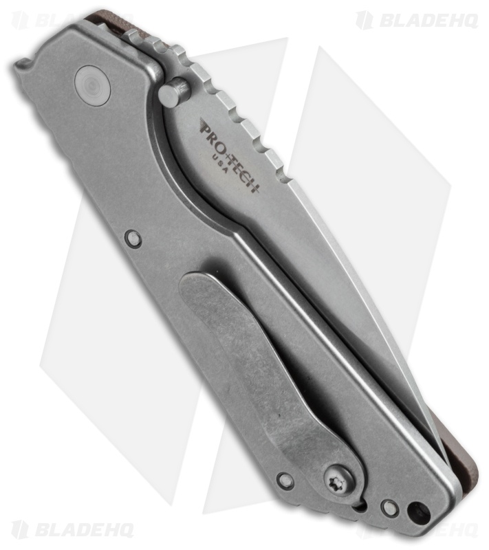 STRIDER PRO シルバー Strider + Pro-Tech SnG Automatic Knife Earth Brown (3.5