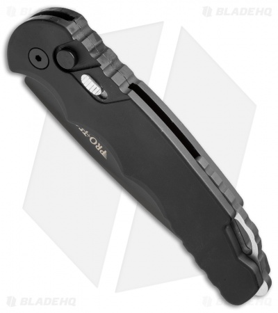 Pro-Tech TR-4.3 Tactical Response 4 Automatic Knife (4" Black D2)
