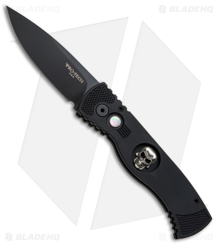 Pro-Tech TR-2.70 Skull Tactical Response Automatic Knife (3" Black)