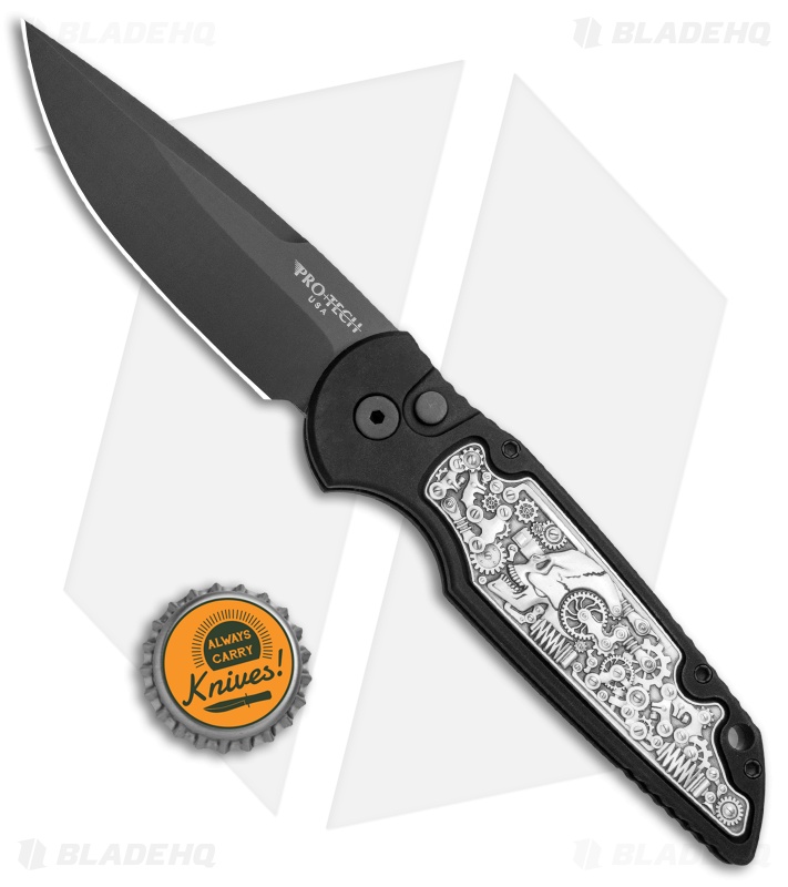 【鬼手仏心】WORK SCHWERTSC6 19インチ　一本　③ Pro-Tech TR-3 Shaw Steampunk Automatic Knife Coin Struck Inlay