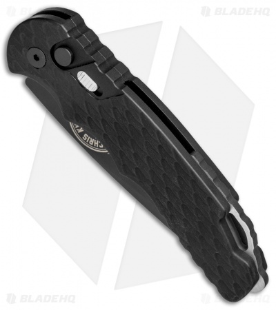 Pro-Tech TR-4 Chris Kyle Custom Automatic Knife Feather Texture (4" Black)