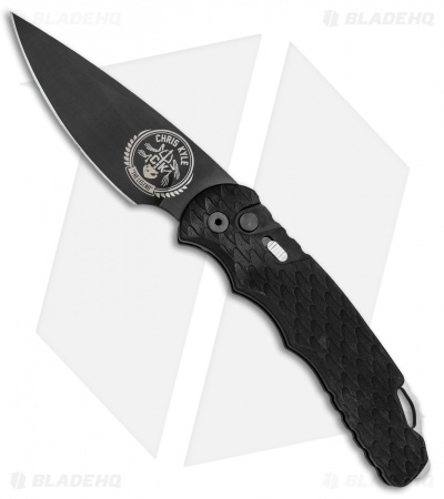 Pro-Tech TR-4 Chris Kyle Custom Automatic Knife Feather Texture (4" Black)