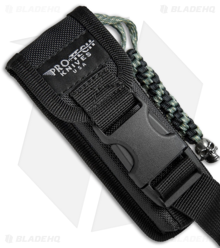 Pro-Tech TR-4 Limited Edition Johnny Skull Automatic Knife (4" Black) J10R