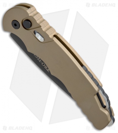 Pro-Tech TR-4.32 Tactical Response 4 Automatic Knife Desert Tan (4" Black D2)