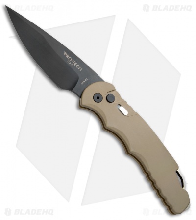 Pro-Tech TR-4.32 Tactical Response 4 Automatic Knife Desert Tan (4" Black D2)