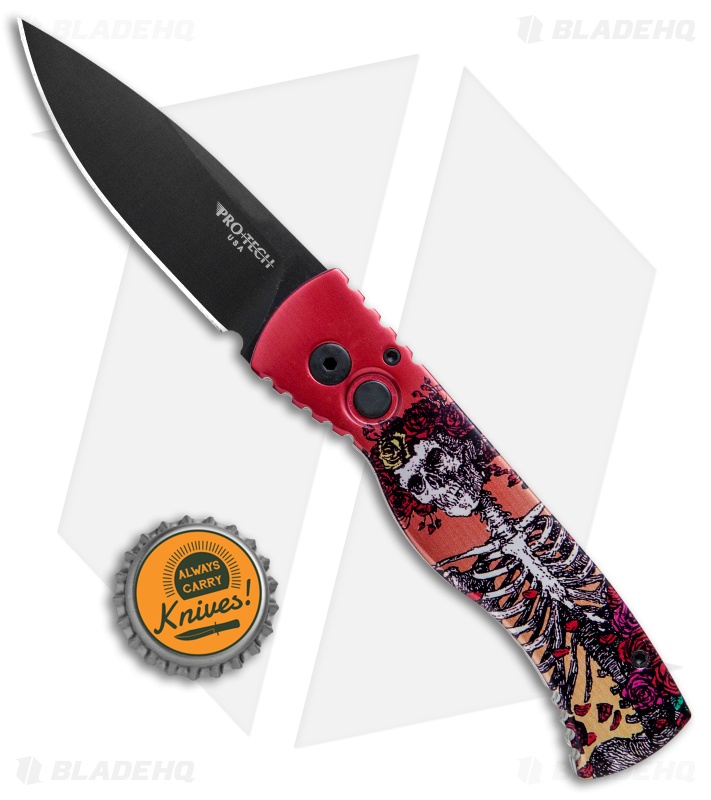 Pro-Tech Tactical Response 2 Automatic Knife Skeleton Rose (3