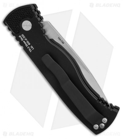 Pro-Tech TR-2.68 Skull Tactical Response Automatic Knife Black (3" Satin)