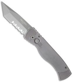 Pro-TechTR-1 Tactical Response Automatic Knife Gray (3" BB Serr) TR-1.10