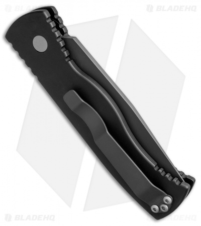 Pro-Tech TR-1.4S Tactical Response Tanto Automatic Knife (3" Black Serr)