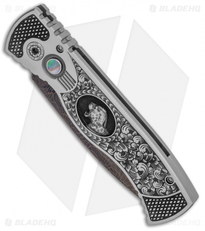 Protech Custom TR-2 Big 5 Set Automatic Knives Stainless Steel (Damascus) 