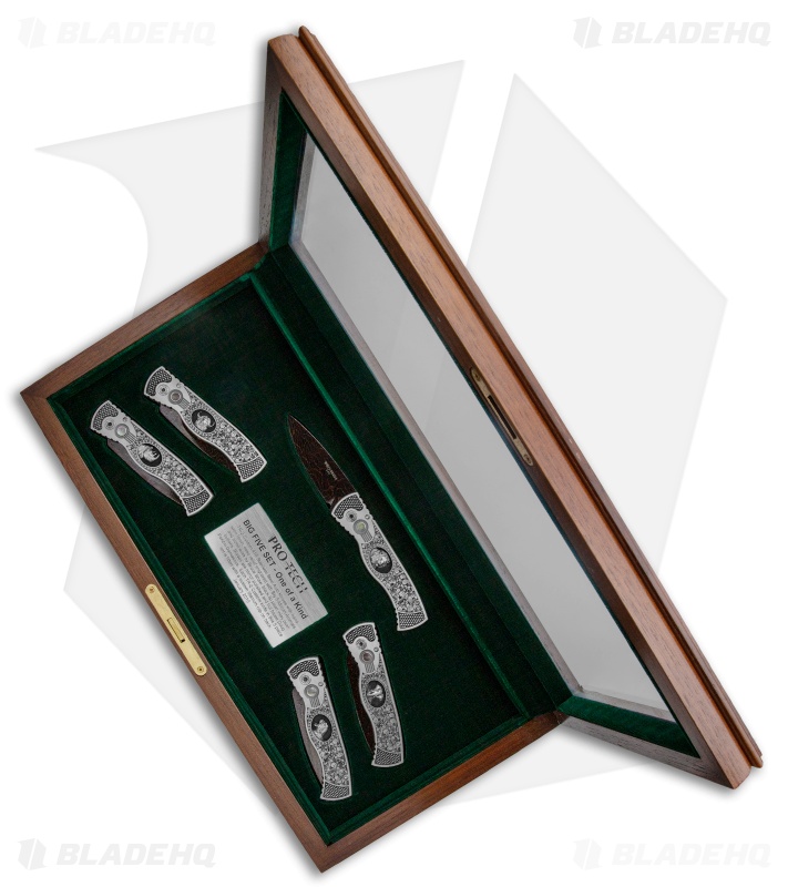 Protech Custom TR-2 Big 5 Set Automatic Knives Stainless Steel