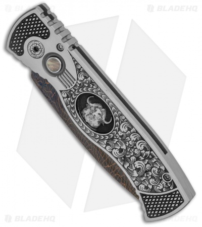 Protech Custom TR-2 Big 5 Set Automatic Knives Stainless Steel (Damascus) 