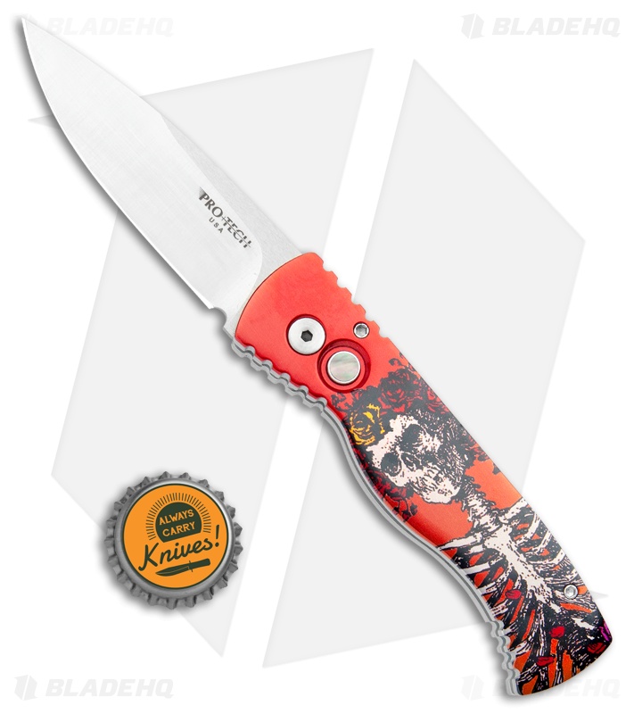 Pro-Tech Tactical Response 2 Automatic Knife Skeleton Rose (3