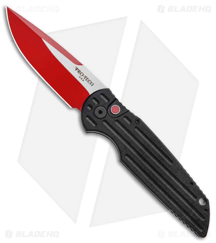 Pro-Tech Red Devil TR-3 Automatic Knife Black (3" Two-Tone)