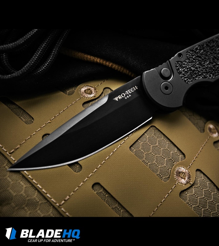 Pro-Tech TR-3 Tactical Response Automatic Knife Non-Slip (3.5" Black) R6