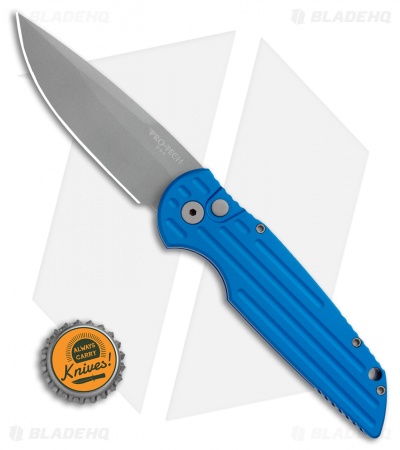 Pro-Tech TR-3 Tactical Response Blue Automatic Knife (3.5" Bead Blasted)