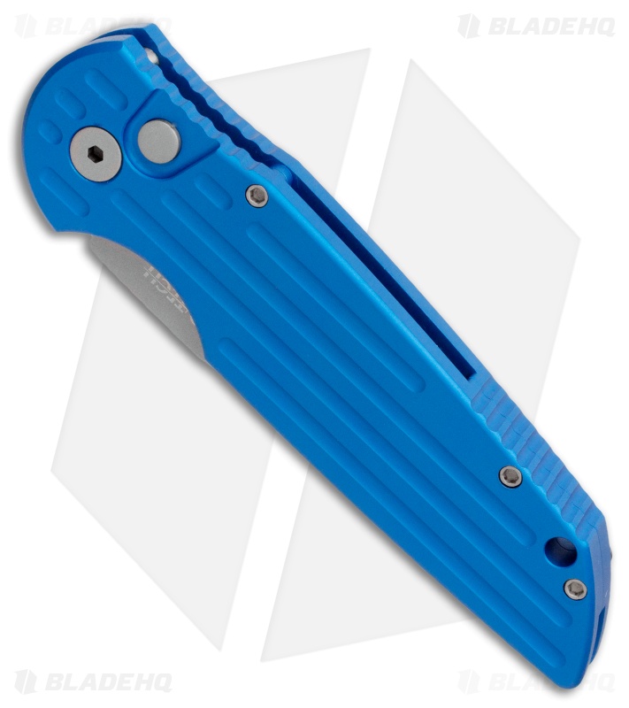 Pro-Tech TR-3 Tactical Response Blue Automatic Knife (3.5" Bead Blasted)