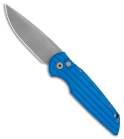 Pro-Tech TR-3 Tactical Response Blue Automatic Knife (3.5" Bead Blasted)