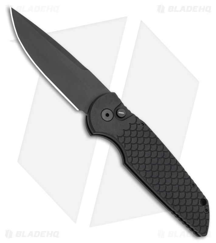 Pro-Tech TR-3 X1 Operator Series Automatic Knife Black Fish Scale (3.5" Black)