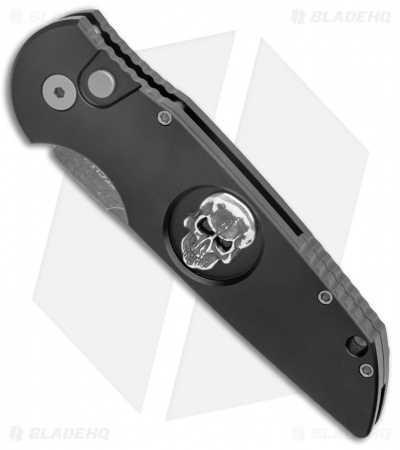 Pro-Tech Tactical Response TR-3 Knife Sterling Silver Skull (3.5" Acid SW)