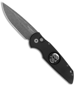 Pro-Tech Tactical Response TR-3 Knife Sterling Silver Skull (3.5" Acid SW)