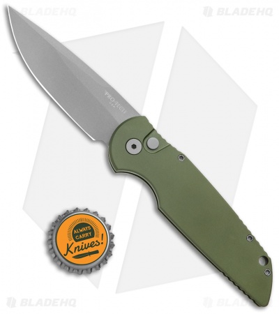 Pro-Tech Tactical Response TR-3 Automatic Knife Green (3.5" Bead Blast)